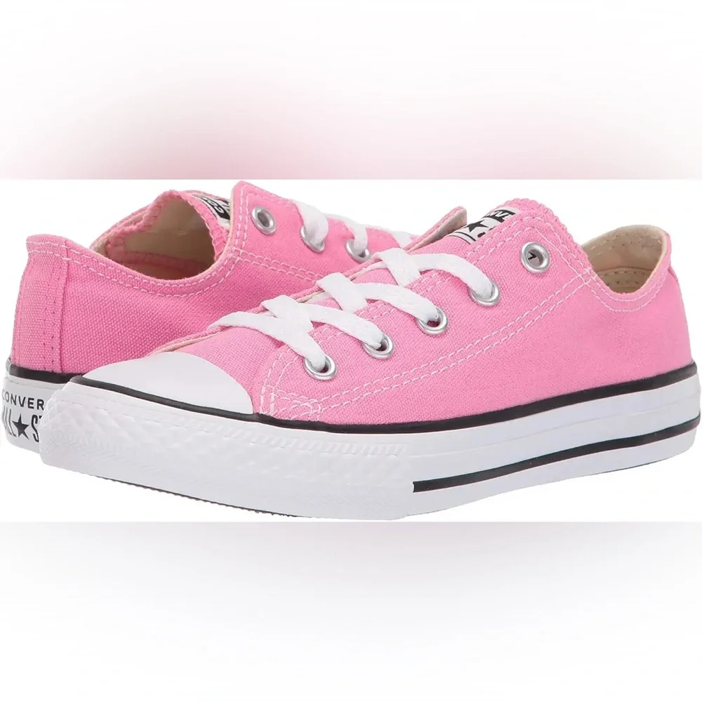 CONVERSE ALL STAR CHUCK TAYLOR CORE OX SNEAKERS PINK 2 YOUTH